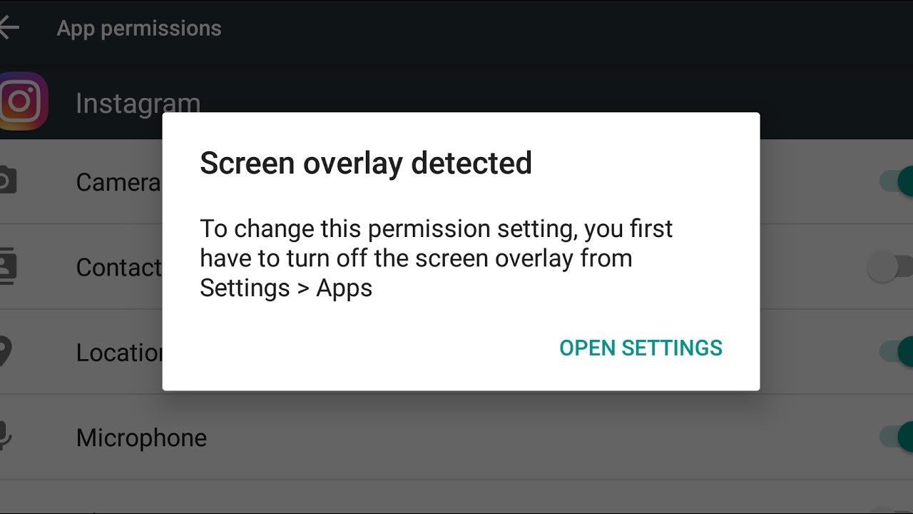 How to Fix the Screen Overlay Detected Error on Android