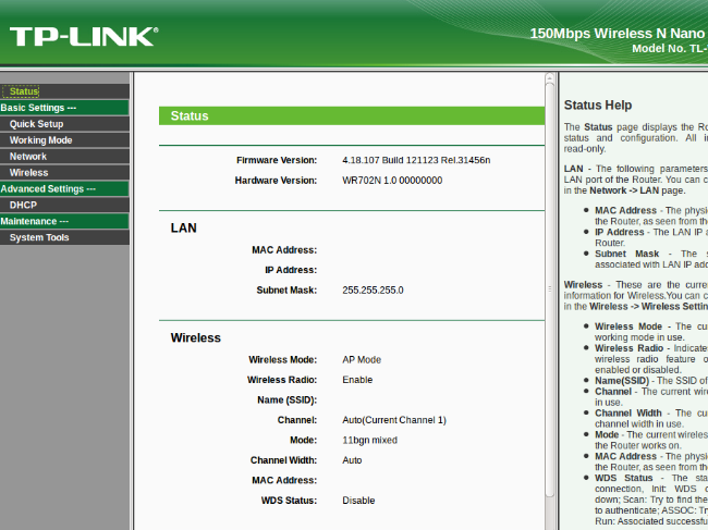 192.168.1.1 Login Page, Username, Password and Wireless settings ...