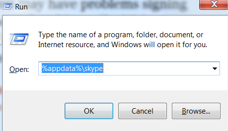 Deleting Skype data