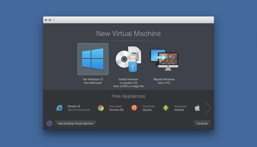 vm emulator for mac for windows