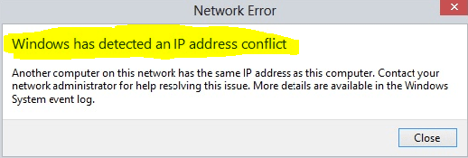 How to Fix an IP Address Conflict