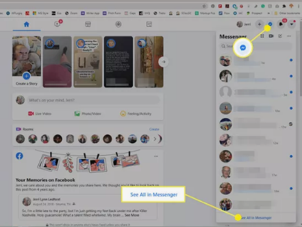 find hidden messages on Messenger on your desktop: